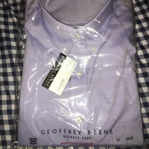 Geoffrey Beene Oxford shirt - light blue.